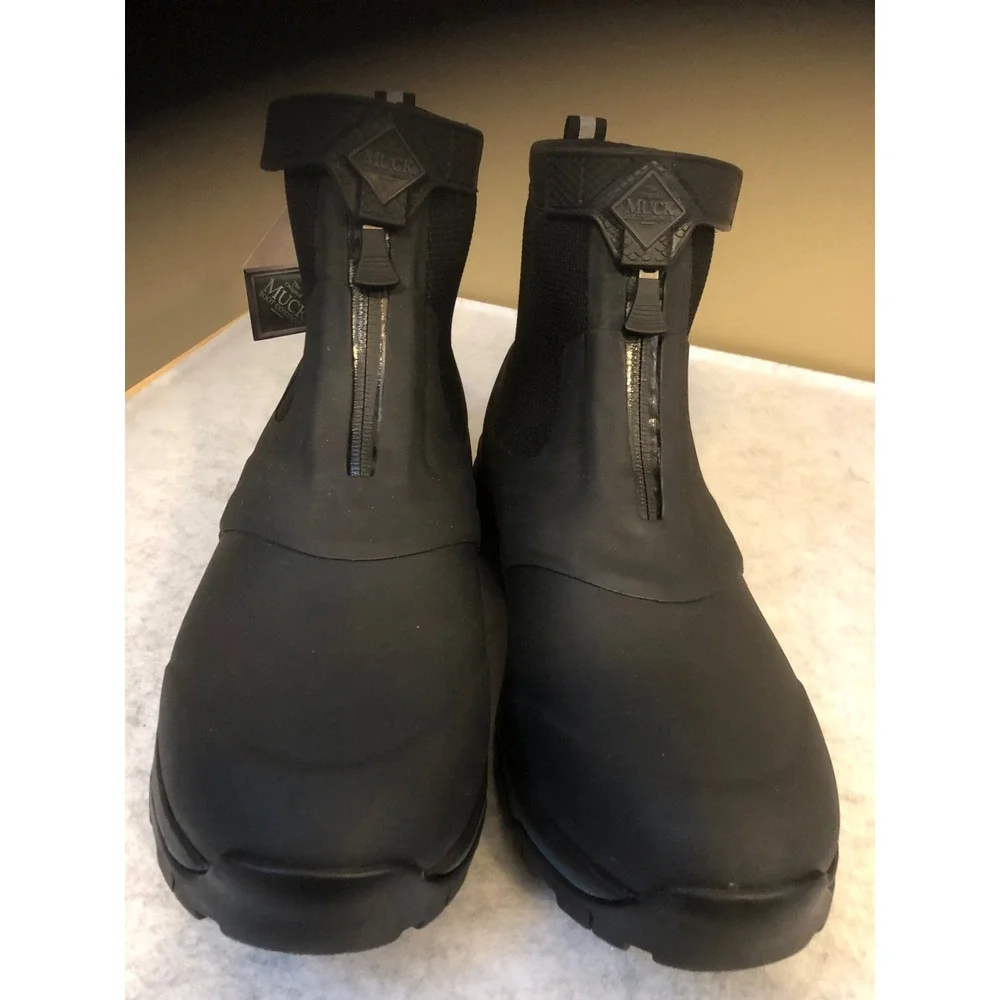 Muck Boot Co Apex Mid Zip Mens 14 Waterproof Hiking Hunting Boots Black NIB